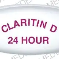 Claritin-d 24 hour (Loratadine and pseudoephedrine [ lor-at-a-deen-and-soo-doe-ee-fed-rin ])-CLARITIN D 24 HOUR-10 mg / 240 mg-White-Oval