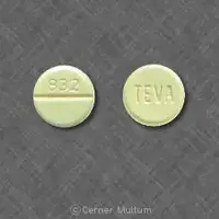 Clonazepam (Clonazepam [ kloe-naz-e-pam ])-TEVA 832-0.5 mg-Yellow-Round