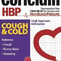 Coricidin hbp cough and cold (Chlorpheniramine and dextromethorphan [ klor-feh-neer-a-meen-and-dex-troe-meh-thor-fan ])-CC-chlorpheniramine maleate 4 mg / dextromethorphan hydrobromide 30 mg-Red-Round