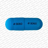 Amphetamine sulfate (Amphetamine [ am-fet-a-meen ])-R 3060 R 3060-20 mg-Blue-Capsule-shape