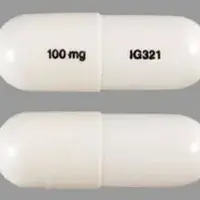 Gabapentin (Gabapentin [ ga-ba-pen-tin ])-100 mg IG321-100 mg-White-Capsule-shape