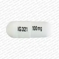 Gabapentin (Gabapentin [ ga-ba-pen-tin ])-100 mg IG321-100 mg-White-Capsule-shape