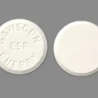 Gaviscon extra strength (Aluminum hydroxide and magnesium carbonate [ a-loo-mi-num-hye-drox-ide-and-mag-nee-zee-um-kar-bo-nate ])-GAVISCON ESR CHERRY-aluminum hydroxide 160 mg / magnesium carbonate 105 mg-White-Round