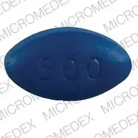 Glumetza (Metformin [ met-for-min ])-500 GMZ-500 mg-Blue-Oval