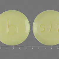 Loestrin 21 1/20 (birth control) (Ethinyl estradiol and norethindrone (birth control) [ eth-in-il-ess-tra-dye-ole-and-nor-eth-in-drone ])-b 977-ethinyl estradiol 0.02 mg / norethindrone 1 mg-Yellow-Round