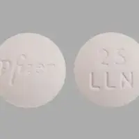 Lorbrena (Lorlatinib [ lor-lat-i-nib ])-Pfizer 25 LLN-25 mg-Tan-Round