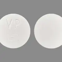 Vicoprofen (Hydrocodone and ibuprofen [ hye-dro-koe-done-and-eye-bue-pro-fen ])-VP a-7.5 mg / 200 mg-White-Round