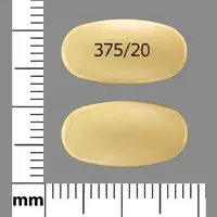 Vimovo (Esomeprazole and naproxen [ ee-soe-mep-ra-zole-and-na-prox-en ])-375/20-esomeprazole 20 mg / naproxen 375 mg-Yellow-Oval