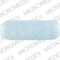 Viracept (Nelfinavir [ nel-fin-a-veer ])-VIRACEPT 250 mg-250 mg-Blue-Oval