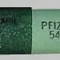 Vistaril (Hydroxyzine [ hye-drox-ee-zeen ])-VISTARIL PFIZER 541-25 mg-Green / Green-Capsule-shape