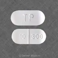 Xodol (Acetaminophen and hydrocodone [ a-seet-a-min-oh-fen-and-hye-droe-koe-done ])-10 300 TP-300 mg / 10 mg-White-Capsule-shape