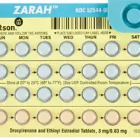 Zarah (Drospirenone and ethinyl estradiol [ dro-spy-re-nown, eth-in-il, ess-tra-dy-ol ])-WATSON 981-drospirenone 3 mg / ethinyl estradiol 0.03 mg-Blue-Round