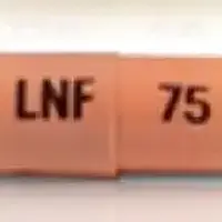 Zokinvy (Lonafarnib [ loe-na-far-nib ])-LNF 75-75 mg-Orange-Capsule-shape