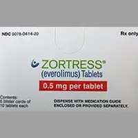 Zortress (Everolimus (zortress) [ e-ver-oh-li-mus ])-CH NVR-0.5 mg-White-Round