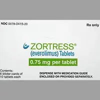 Zortress (Everolimus (zortress) [ e-ver-oh-li-mus ])-CL NVR-0.75 mg-White-Round