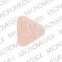 Accuretic (Hydrochlorothiazide and quinapril [ hye-droe-klor-oh-thy-a-zide-and-kwin-a-pril ])-PD 220-12.5 mg / 20 mg-Pink-Three-sided