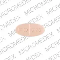 Accuretic (Hydrochlorothiazide and quinapril [ hye-droe-klor-oh-thy-a-zide-and-kwin-a-pril ])-PD 222-12.5 mg / 10 mg-Pink-Oval