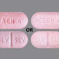 Aceon (Perindopril [ per-in-doe-pril ])-ACN 4 SLV SLV-4 mg-Pink-Oval