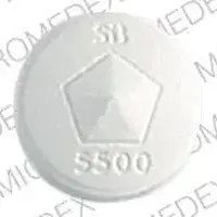 Albenza (Albendazole [ al-ben-da-zole ])-SB 5500-200 mg-White-Round