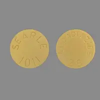 Aldactazide (Hydrochlorothiazide and spironolactone [ hye-dro-klor-oh-thy-a-zide-and-spir-on-oh-lak-tone ])-ALDACTAZIDE 25 SEARLE 1011-25 mg / 25 mg-Tan-Round