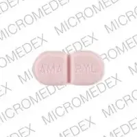 Amaryl (Glimepiride [ glye-mep-ir-ide ])-AMA RYL LOGO-1 mg-Pink-Figure eight-shape