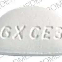 Amerge (Naratriptan [ nar-a-trip-tan ])-GX CE3-1 mg-White-U-shape