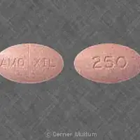 Amoxil (Amoxicillin [ am-ox-i-sil-in ])-AMOXIL 250-250 mg-Pink-Oval