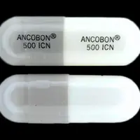 Ancobon (Flucytosine [ floo-sye-toe-seen ])-ANCOBON 500 ICN ANCOBON 500 ICN-500 mg-Gray & White-Capsule-shape