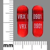 Android (Methyltestosterone [ meth-il-tes-tos-te-rone ])-VRX 0901 VRX 0901-10 mg-Red-Capsule-shape