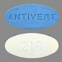 Antivert (Meclizine [ mek-li-zeen ])-210 ANTIVERT-12.5 mg-Blue & White-Oval