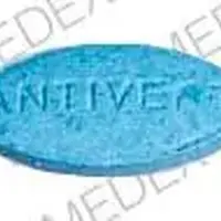 Antivert (Meclizine [ mek-li-zeen ])-210 ANTIVERT-12.5 mg-Blue & White-Oval