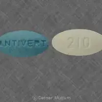 Antivert (Meclizine [ mek-li-zeen ])-210 ANTIVERT-12.5 mg-Blue & White-Oval