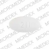 Antivert (Meclizine [ mek-li-zeen ])-211 ANTIVERT-25 mg-White & Yellow-Oval