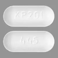 Apadaz (Acetaminophen and benzhydrocodone [ a-seet-a-min-oh-fen-and-benz-hye-dro-koe-done ])-KP201 445-acetaminophen 325 mg / benzhydrocodone 4.08 mg-White-Capsule-shape