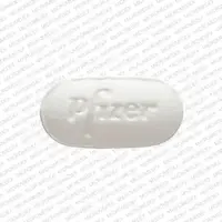 Chantix (Varenicline [ ver-en-e-kleen ])-Pfizer CHX 0.5-0.5 mg-White-Oval