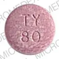 Children's tylenol (Acetaminophen (oral) [ a-seet-a-min-oh-fen ])-TY 80-80 mg-Pink-Round