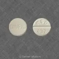 Diuril (oral/injection) (Chlorothiazide (oral/injection) [ klor-oh-thye-a-zide ])-DIURIL MSD 432-500 mg-White-Round