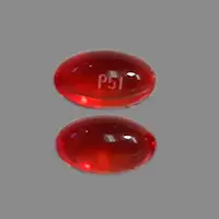 Dok (Docusate [ dok-ue-sate ])-P51-docusate sodium 100 mg-Red-Capsule-shape