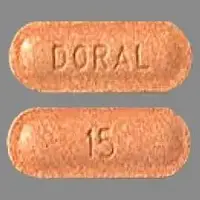 Doral (Quazepam [ kway-ze-pam ])-15 DORAL-15 mg-Orange-Capsule-shape