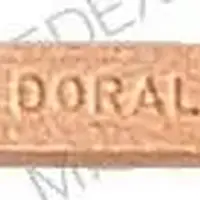 Doral (Quazepam [ kway-ze-pam ])-DORAL 7.5-7.5 mg-Orange-Oval