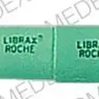 Librax (Chlordiazepoxide and clidinium [ klor-dye-az-e-pox-ide-and-kli-di-nee-um ])-LIBRAX ROCHE LIBRAX ROCHE-5 mg / 2.5 mg-Green-Capsule-shape