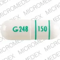 Lipofen (Fenofibrate [ fen-oh-fye-brate ])-G248 150-150 mg-White-Capsule-shape