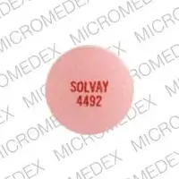 Lithobid (Lithium [ lith-ee-um ])-SOLVAY 4492-300 mg-Peach-Round