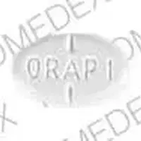 Orap (Pimozide [ pim-oh-zide ])-ORAP 1-1 mg-White-Oval