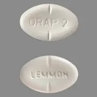 Orap (Pimozide [ pim-oh-zide ])-ORAP 2 LEMMON-2 mg-White-Oval