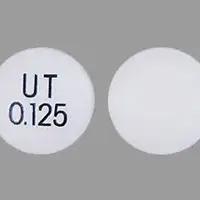 Orenitram titration kit month 2 (Treprostinil (oral) [ tre-pros-ti-nil ])-UT 0.125-0.125 mg-White-Round