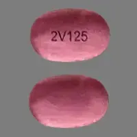 Orkambi (Ivacaftor and lumacaftor [ eye-va-kaf-tor-and-loo-ma-kaf-tor ])-2V125-ivacaftor 125 mg / lumacaftor 200 mg-Pink-Oval