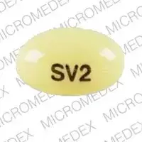 Prometrium (Progesterone [ proe-jess-te-rone ])-SV2-200 mg-Yellow-Oval