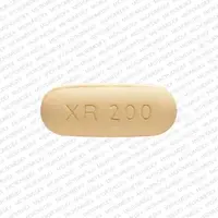 Seroquel xr (Quetiapine [ kwe-tye-a-peen ])-XR 200-200 mg-Yellow-Oval