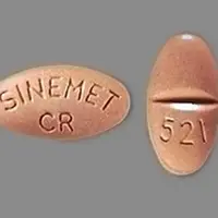 Sinemet cr (Carbidopa and levodopa [ kar-bi-doe-pa-and-lee-voe-doe-pa ])-SINEMET CR 521-50 mg / 200 mg-Peach-Oval